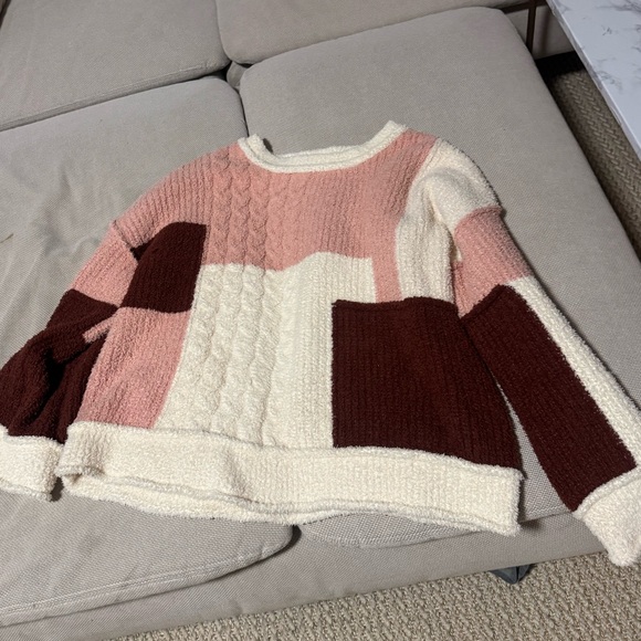 POL Sweaters - Color Block Holiday Sweater